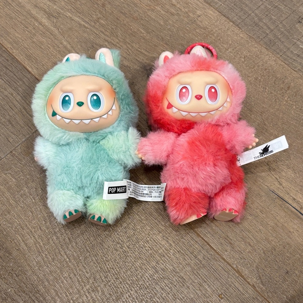 Two Labubu Pop Mart Big Energy
